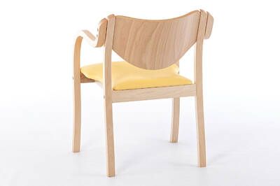 Holz Armlehnenstühle mit hochwertigem Sitzpolster